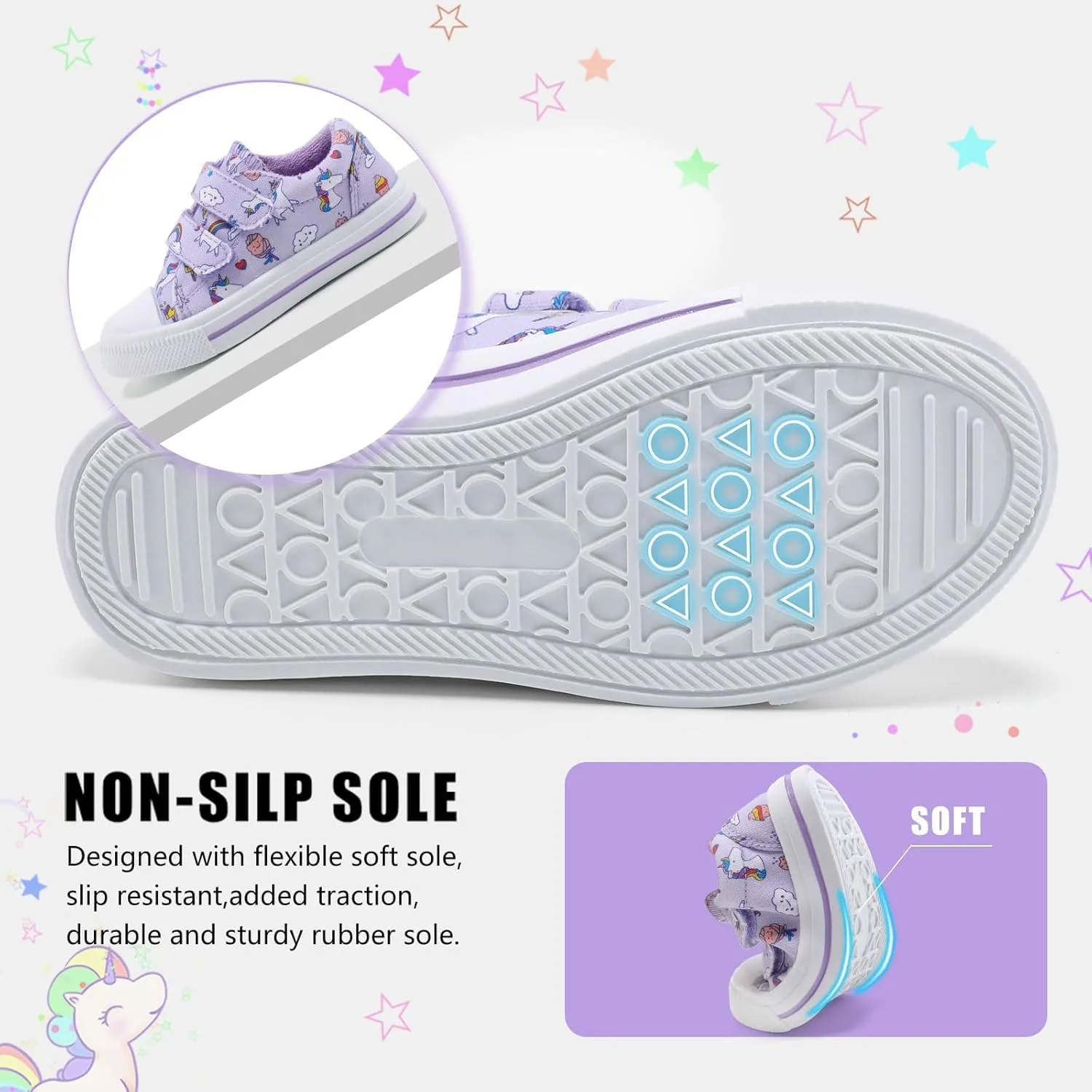 STQ Toddler Shoes Boys & Girls Canvas Kids Slip On Shoes