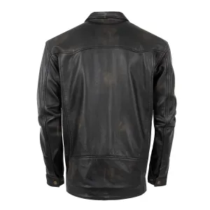 STS Ranchwear Youth Boys Rancher Vintage Black Leather Leather Jacket