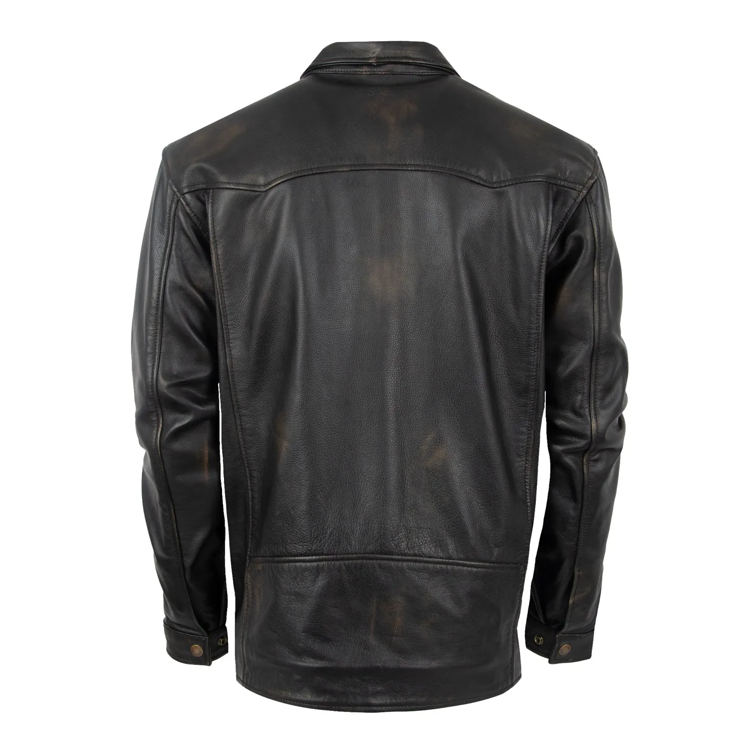 STS Ranchwear Youth Boys Rancher Vintage Black Leather Leather Jacket