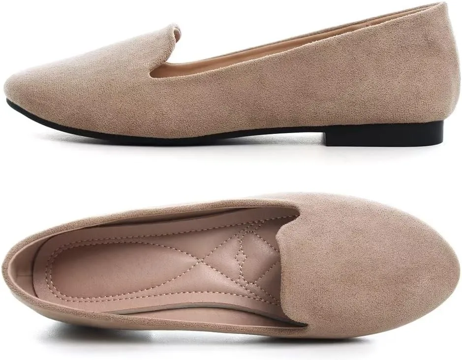 Stunner Women's Flats Classic Candy Colored Cute Slip On Ballet Shoes Soft Solid Dress Flat Shoes