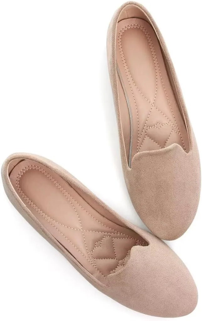 Stunner Women's Flats Classic Candy Colored Cute Slip On Ballet Shoes Soft Solid Dress Flat Shoes