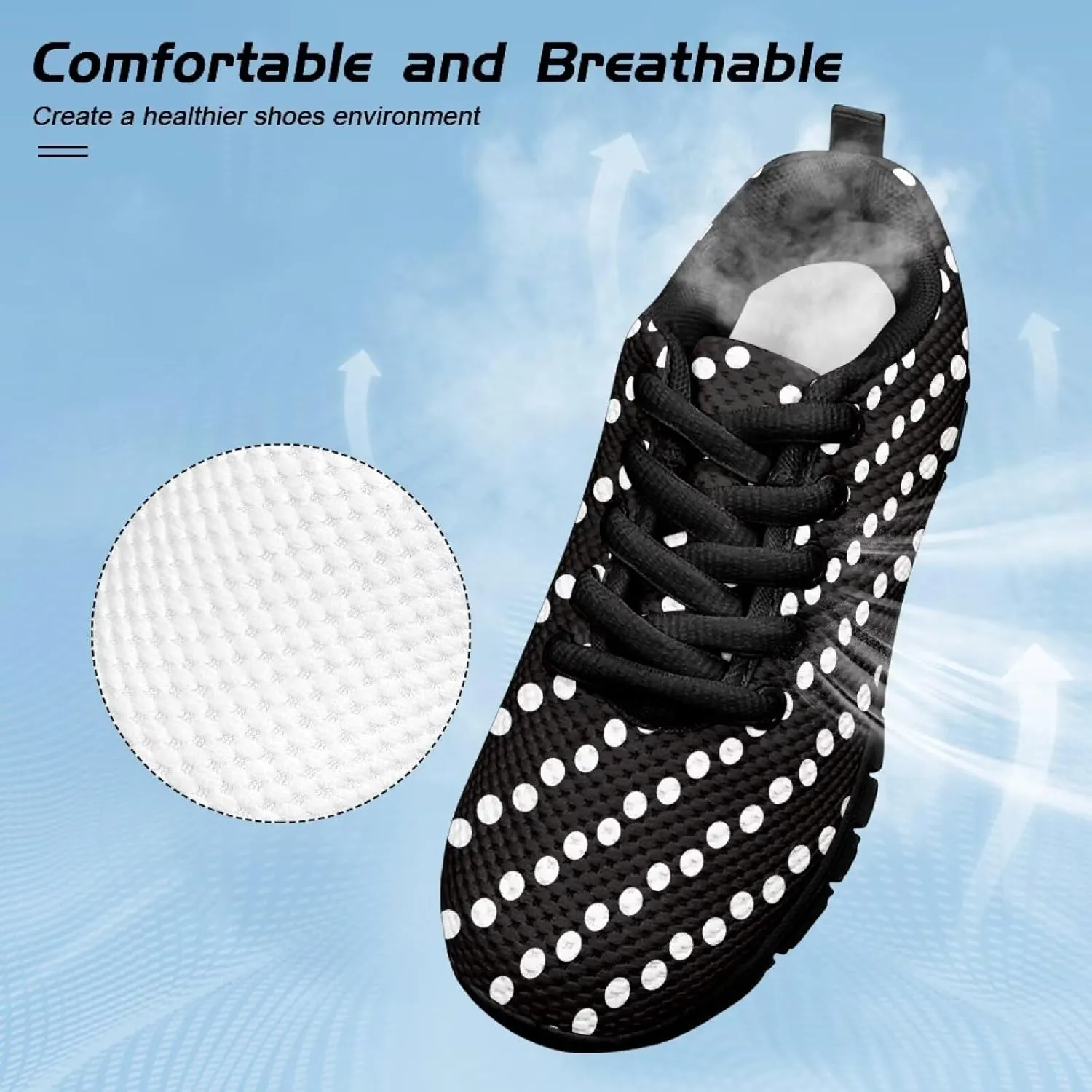 Stylish Breathable Tennis Sneakers Indoor Anti-Skid Shoes for Boys Girls Lightweight Cozy Rubber Sole Anti-Skid Shoes for Travel US Little Kid 11-13 Big Kid 1-5 Black Sole