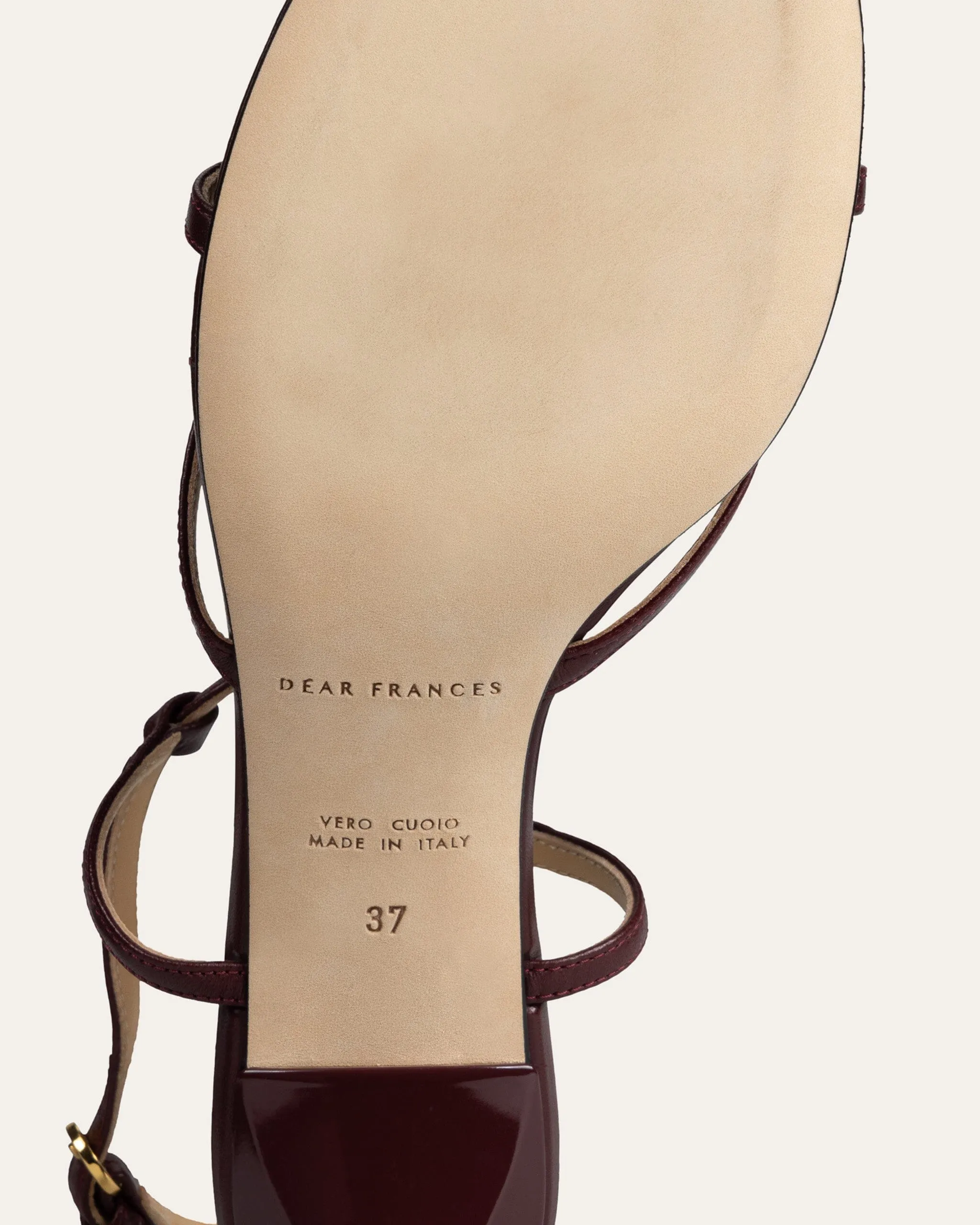 Tee Sandal, Bordeaux