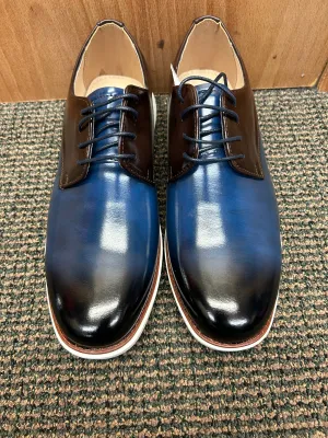 Terroni Navy/Brown Lace-up Men’s Dress Shoe | S9