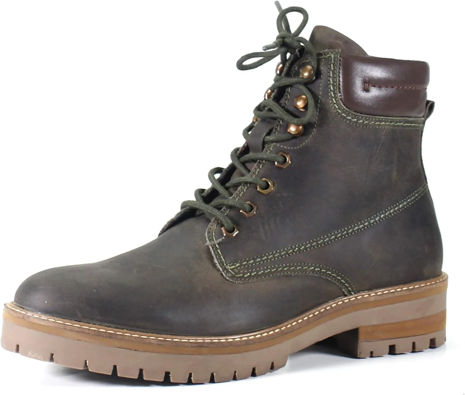 Testosterone Shoes Men's Hawk Eyes Genuine Leather Soft Toe Fashion Work Boot