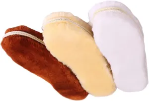 Thick Warm Insoles Heel Pads for Shoes Soft Wool Inserts for Winter Comfort Random