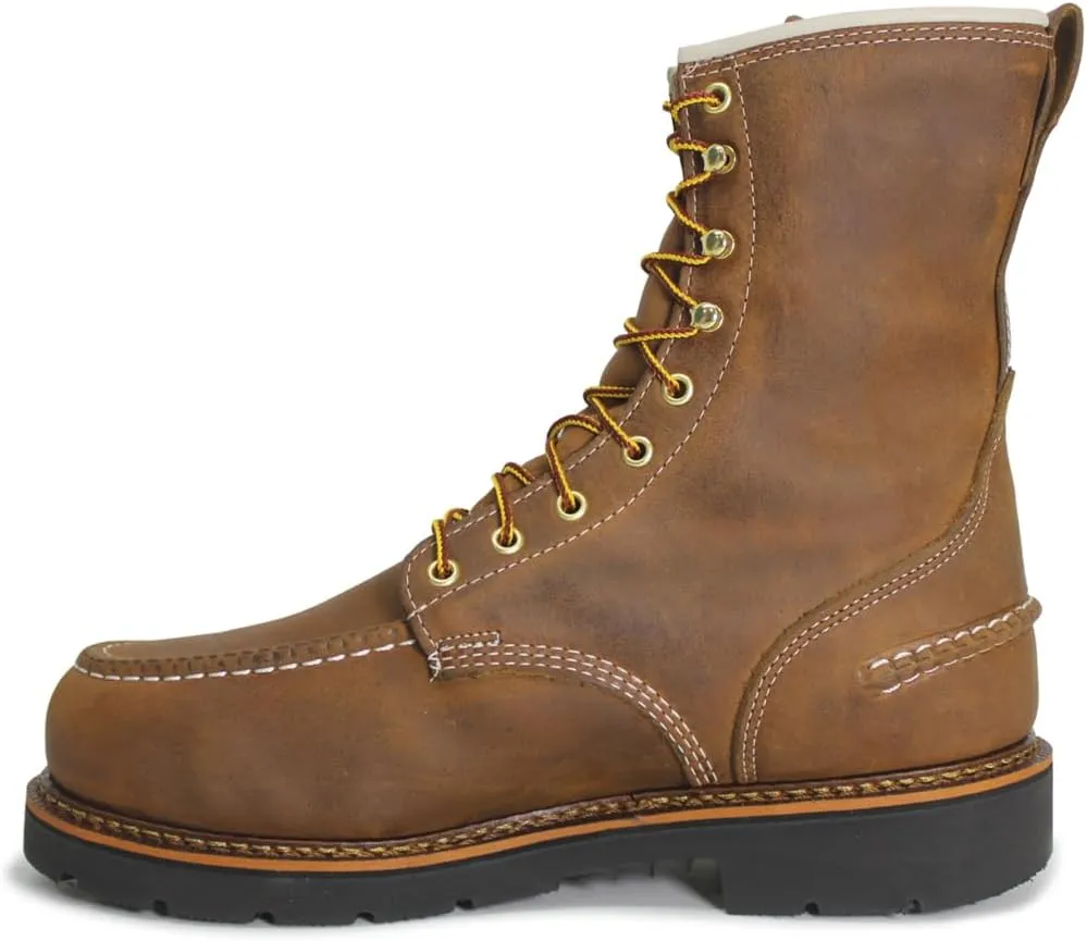 Thorogood V-Series 6” Waterproof Composite Toe Work Boots for Men - Premium Leather with Goodyear Storm Welt, Comfort Insole, and Chevron Traction Outsole; ASTM Rated