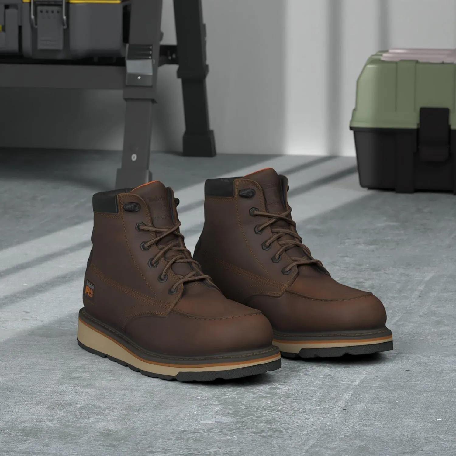 Timberland PRO mens Gridworks 6 Inch Soft Toe Waterproof Industrial Wedge Work Boot