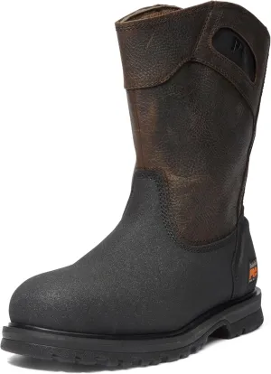 Timberland PRO mens Powerwelt Pull On Steel Safety Toe Industrial Work Boot