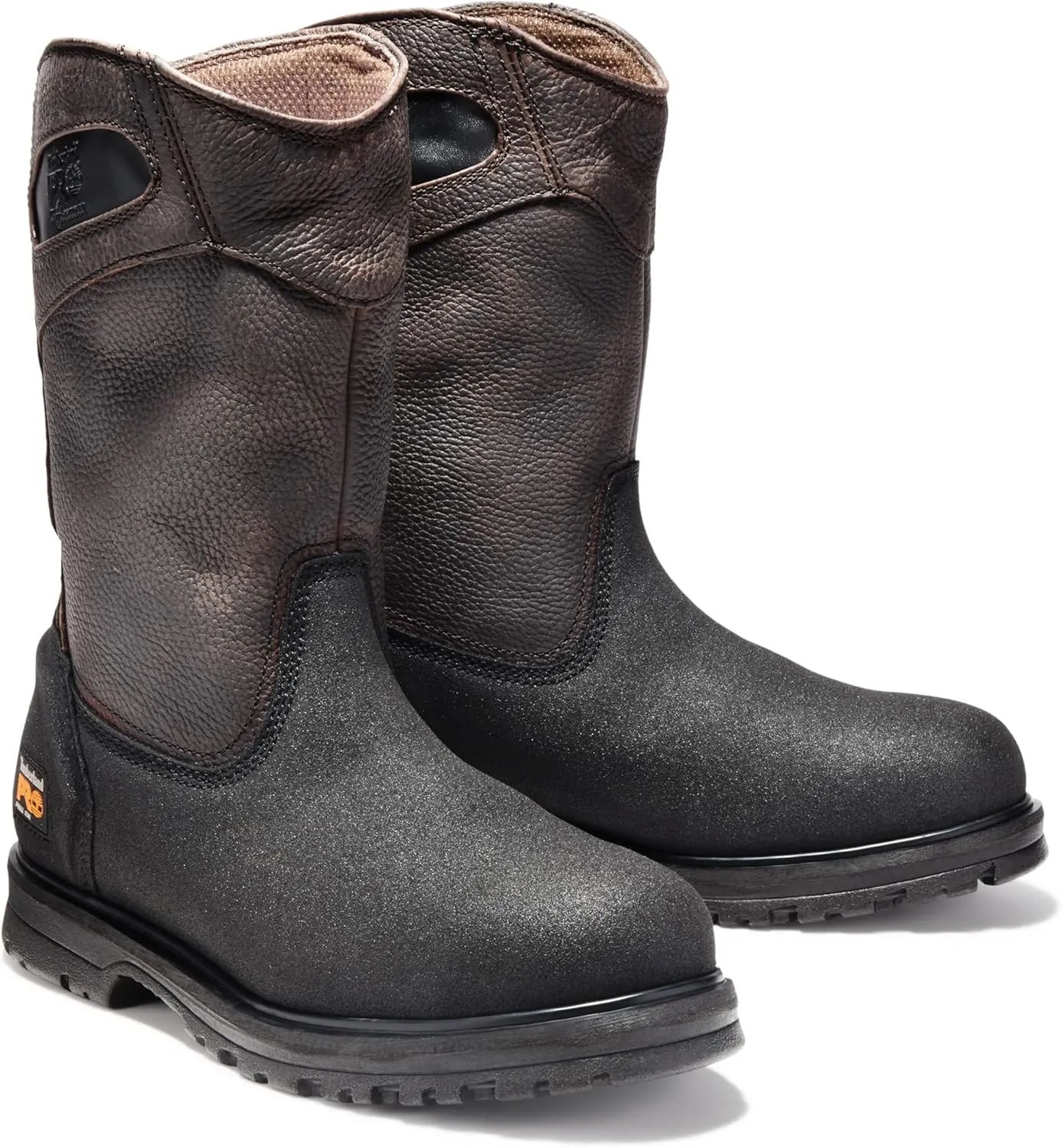 Timberland PRO mens Powerwelt Pull On Steel Safety Toe Industrial Work Boot