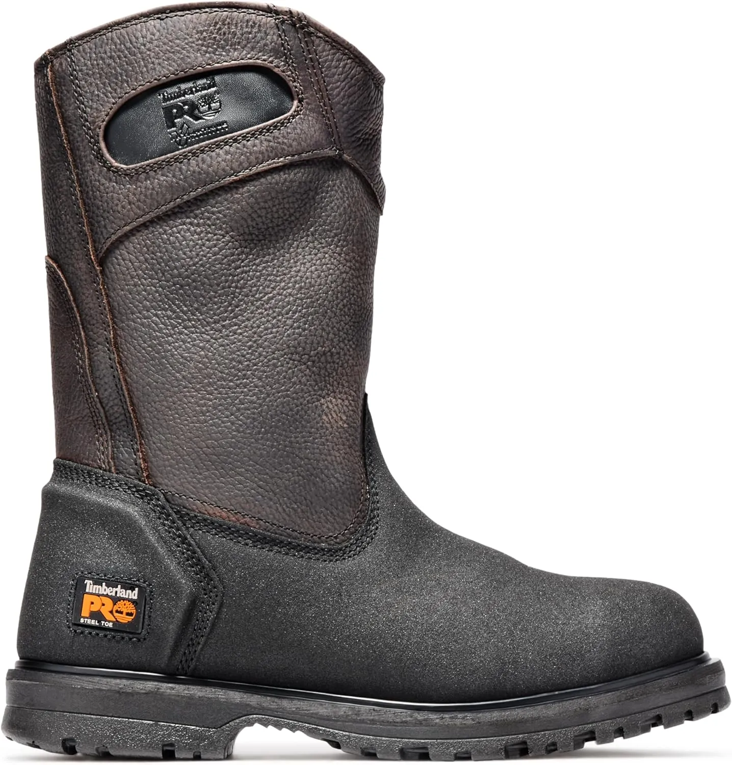 Timberland PRO mens Powerwelt Pull On Steel Safety Toe Industrial Work Boot