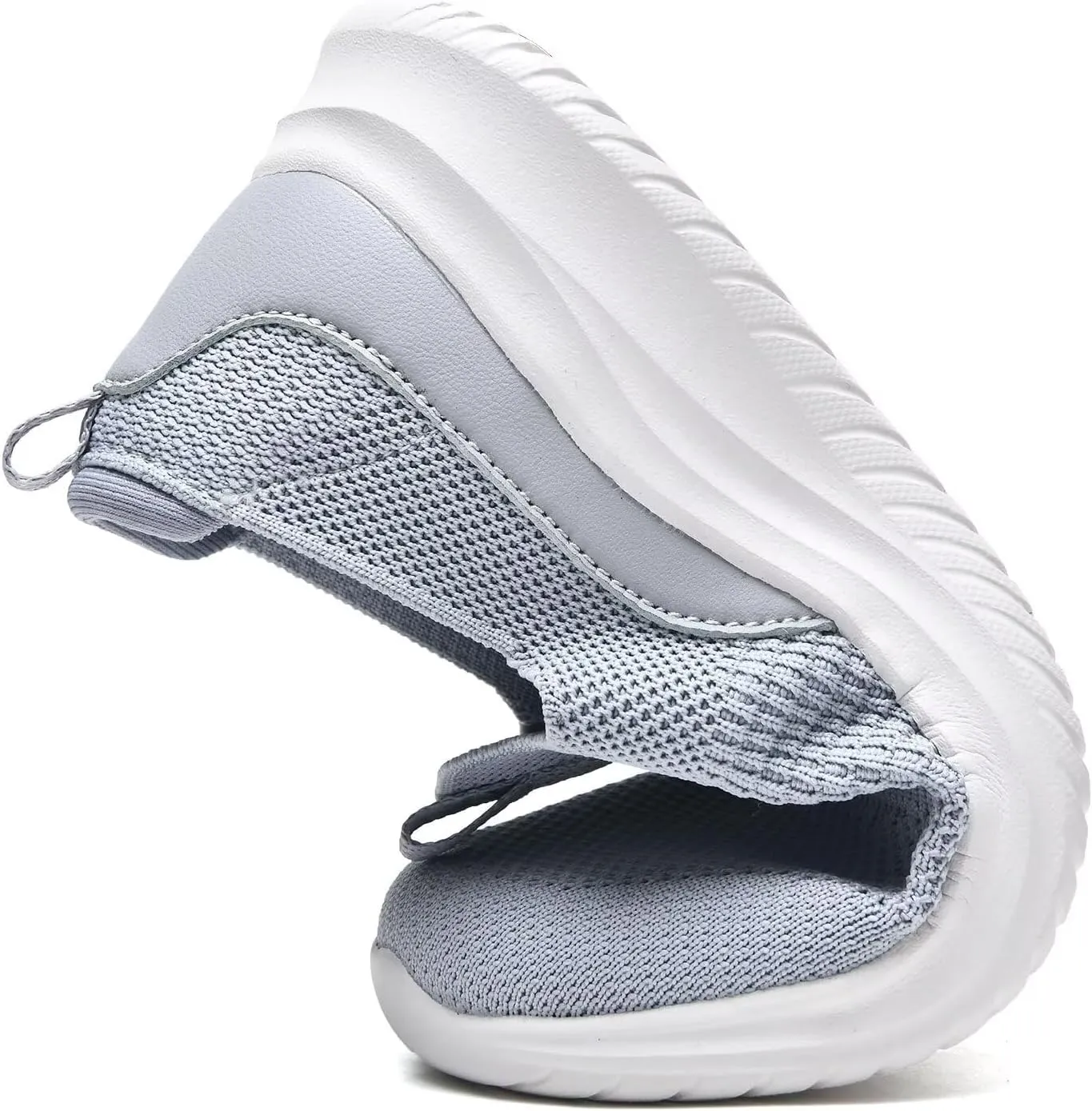 TIOSEBON Women's Walking Tennis Shoes Knit Slip on Mesh Comfortable Sneaker