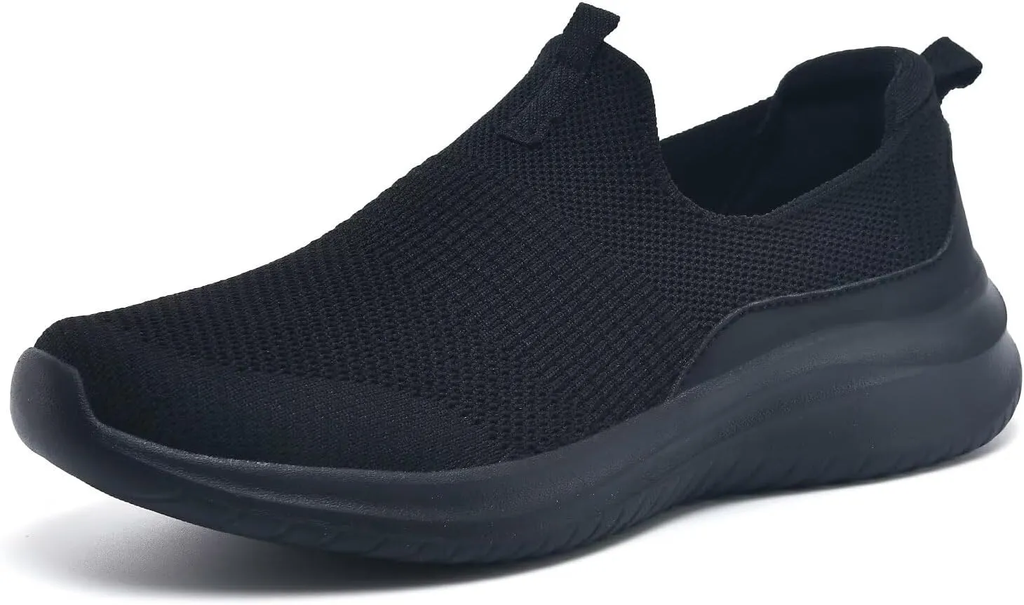 TIOSEBON Women's Walking Tennis Shoes Knit Slip on Mesh Comfortable Sneaker