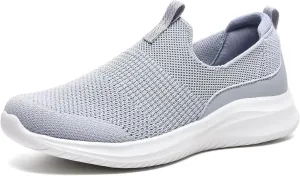 TIOSEBON Women's Walking Tennis Shoes Knit Slip on Mesh Comfortable Sneaker