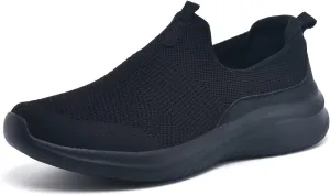 TIOSEBON Women's Walking Tennis Shoes Knit Slip on Mesh Comfortable Sneaker