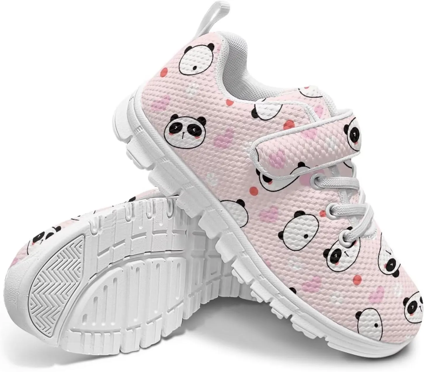 Toddler Boys Girls Sneakers Comfaortable Lace Up Outdoor Shoes Lightweight Soft Air Shoes for Parks US 11-15 White Sole