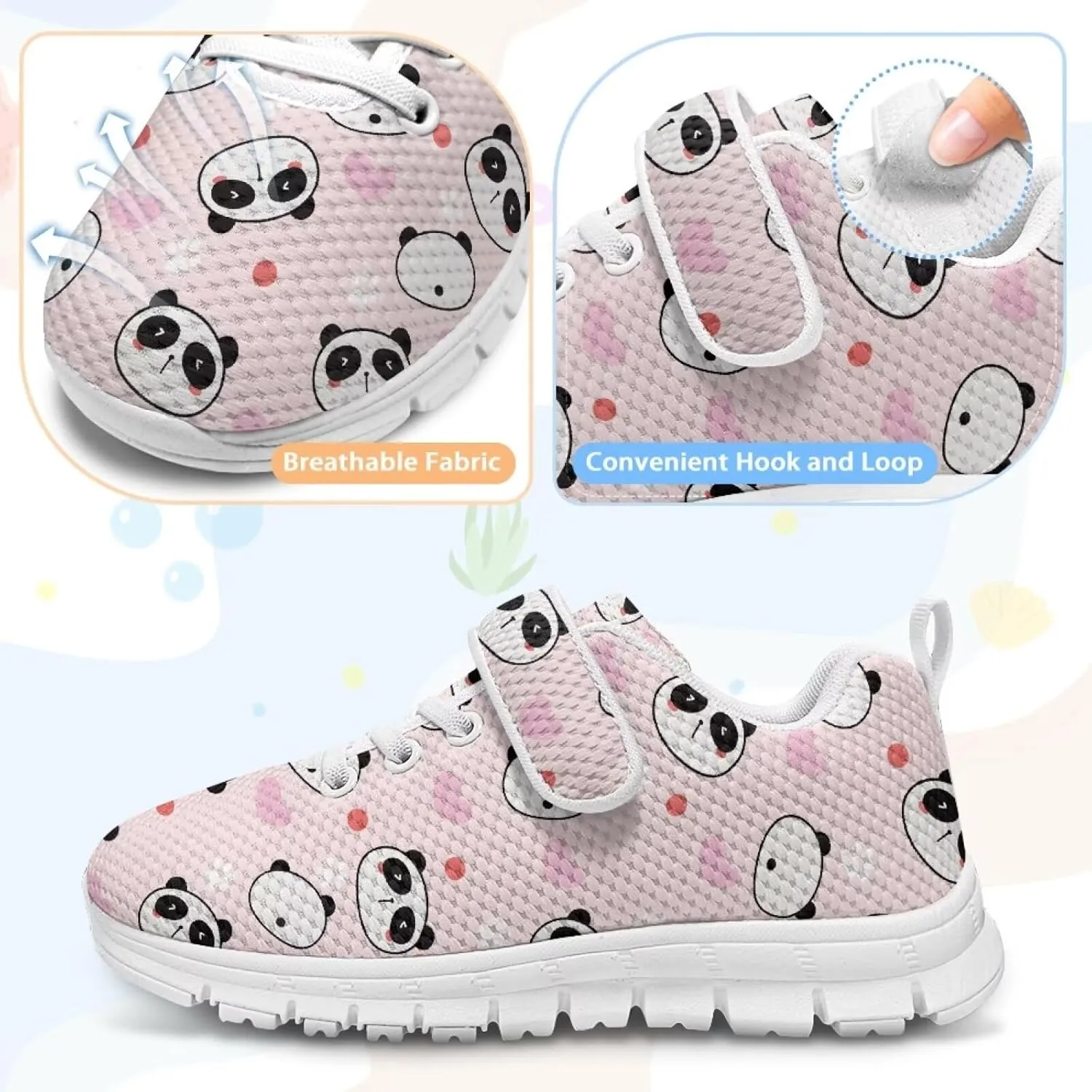 Toddler Boys Girls Sneakers Comfaortable Lace Up Outdoor Shoes Lightweight Soft Air Shoes for Parks US 11-15 White Sole
