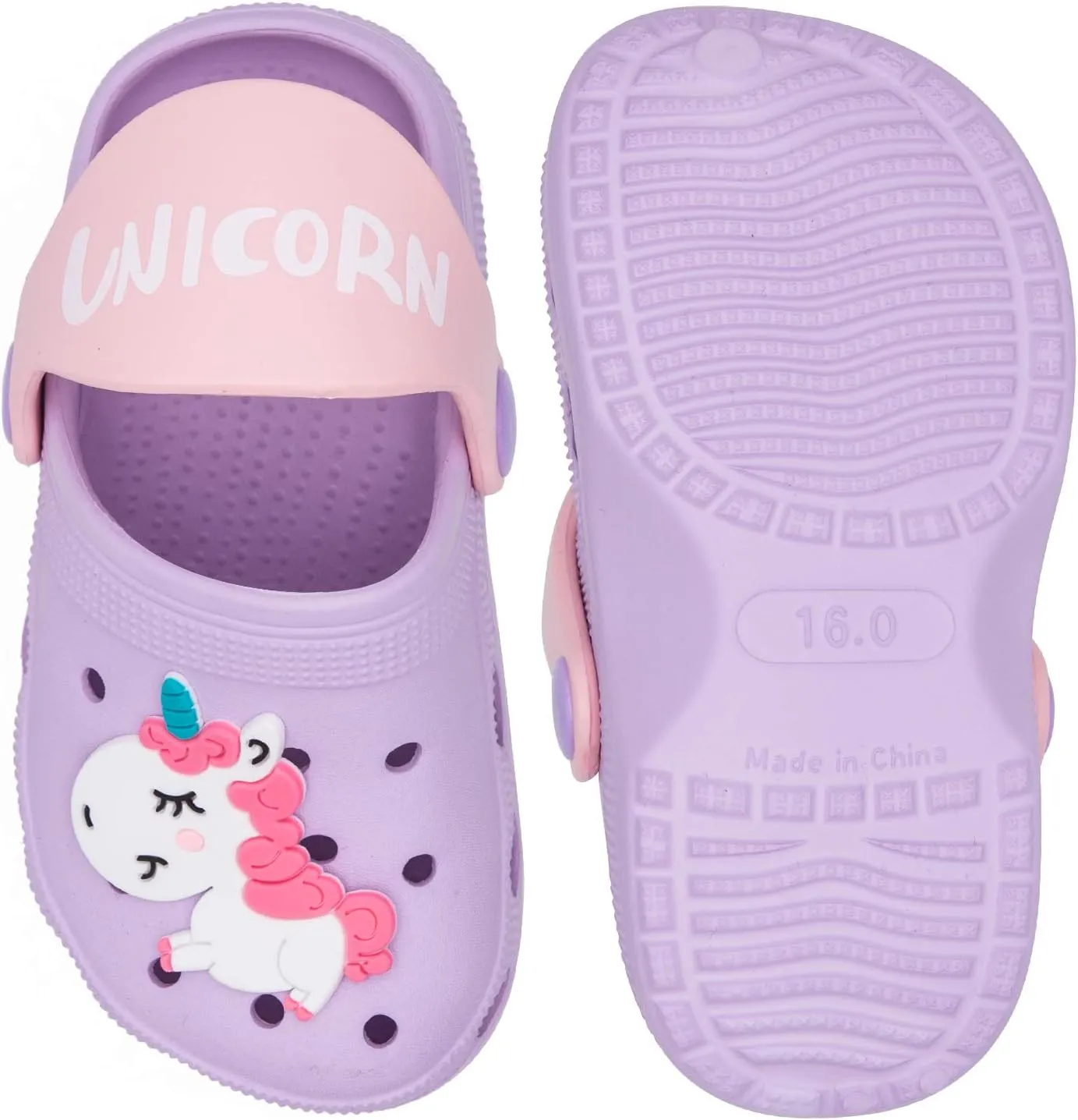 Toddler Little Kids Clogs Slippers Sandals, Non-Slip Girls Boys Clogs Slide Lightweight Garden Shoes Slip-on Beach Pool Shower Slippers