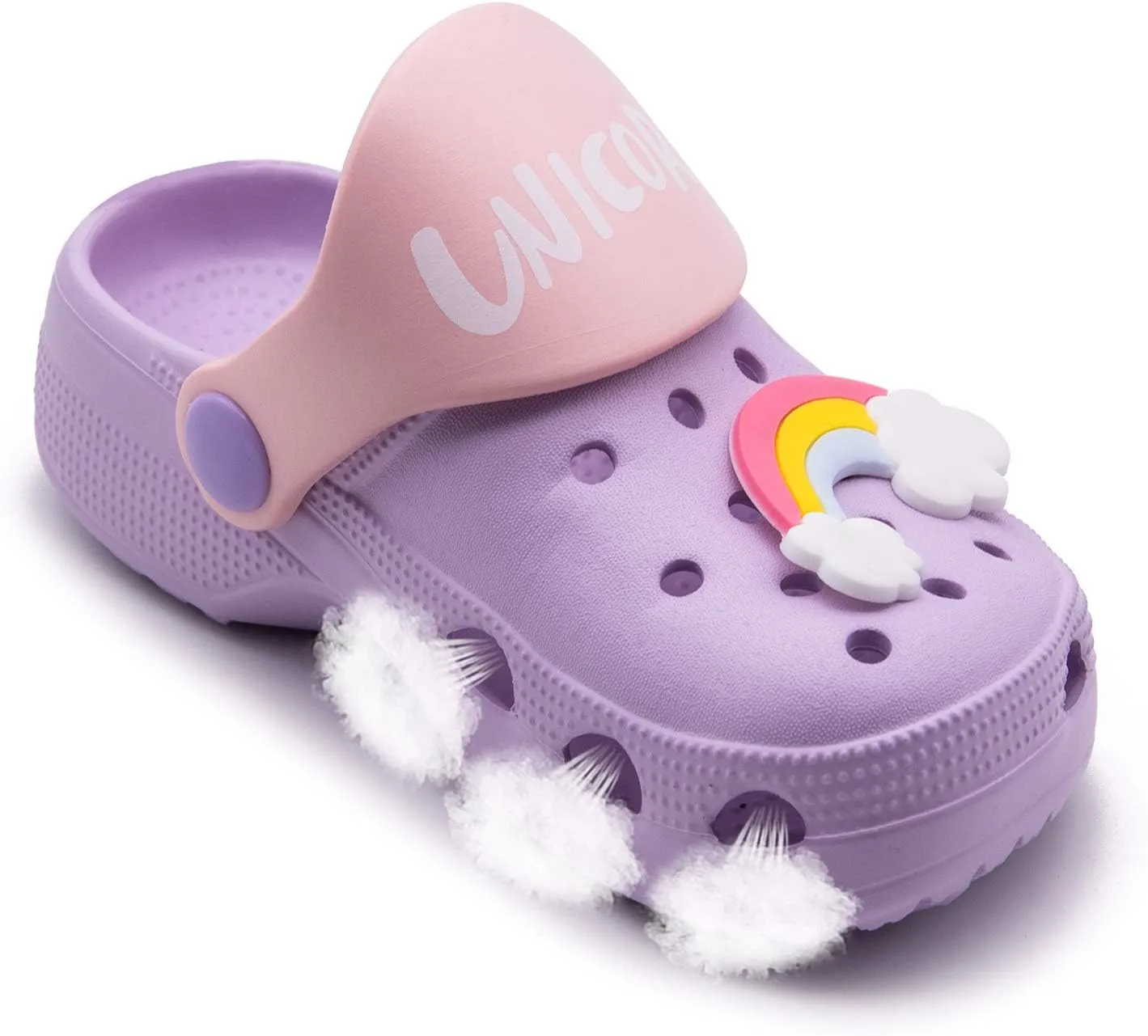 Toddler Little Kids Clogs Slippers Sandals, Non-Slip Girls Boys Clogs Slide Lightweight Garden Shoes Slip-on Beach Pool Shower Slippers