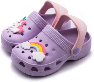 Toddler Little Kids Clogs Slippers Sandals, Non-Slip Girls Boys Clogs Slide Lightweight Garden Shoes Slip-on Beach Pool Shower Slippers