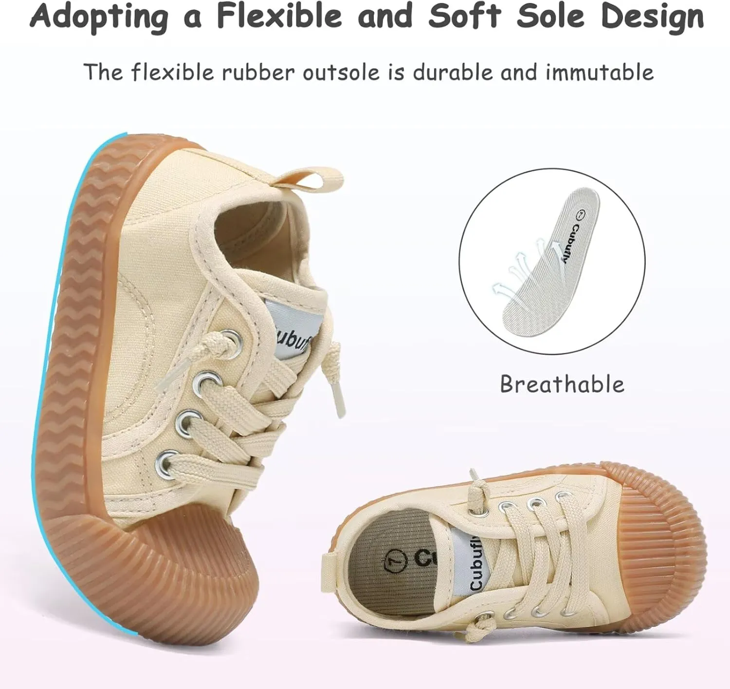 Toddler Shoes Boys Girls Slip On Canvas Sneakers