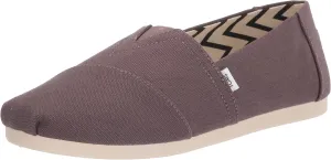 TOMS Men's Alpargata Loafer Flat, Ash Grey Recycled Cotton Canvas, 8
