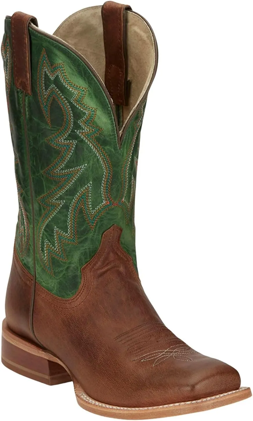 Tony Lama Luciano Men's Stylish Leather Boots - Durable, Comfortable, and Perfect for Casual & Formal Occasions, Gold/Tan - 13 EE