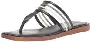 Tuscany by Easy Street Women's Antea Slide Sandal, Black Multi, 6.5 Wide
