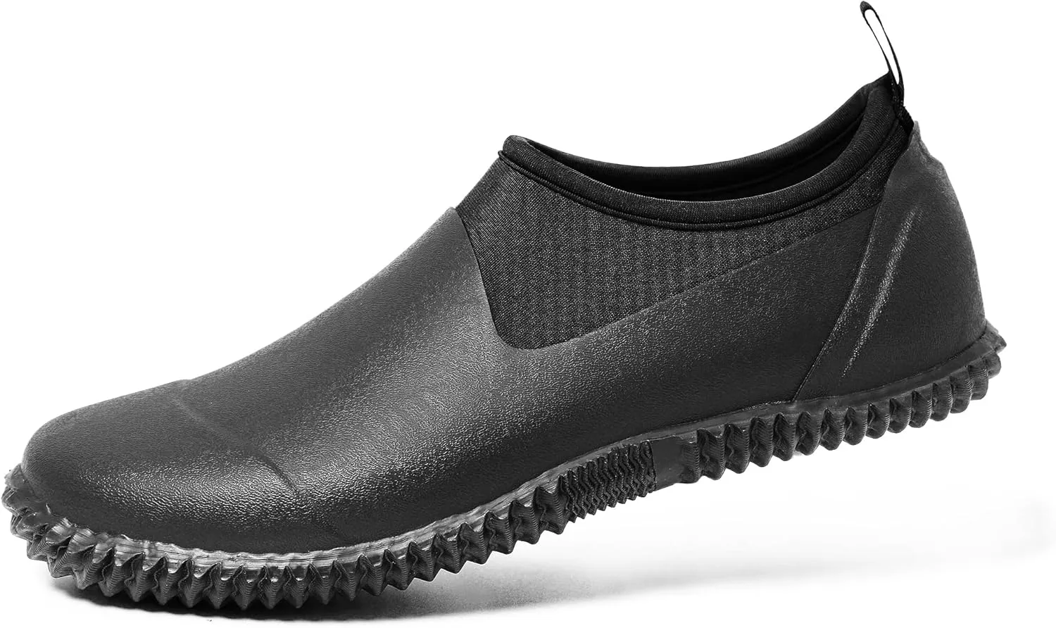 Ubon Unisex Waterproof Garden Shoes Mens Ankle Rubber Mud Rain Boots Slip On Comfortable Women Fishing, Food Service, Nursing, Walking Shoes