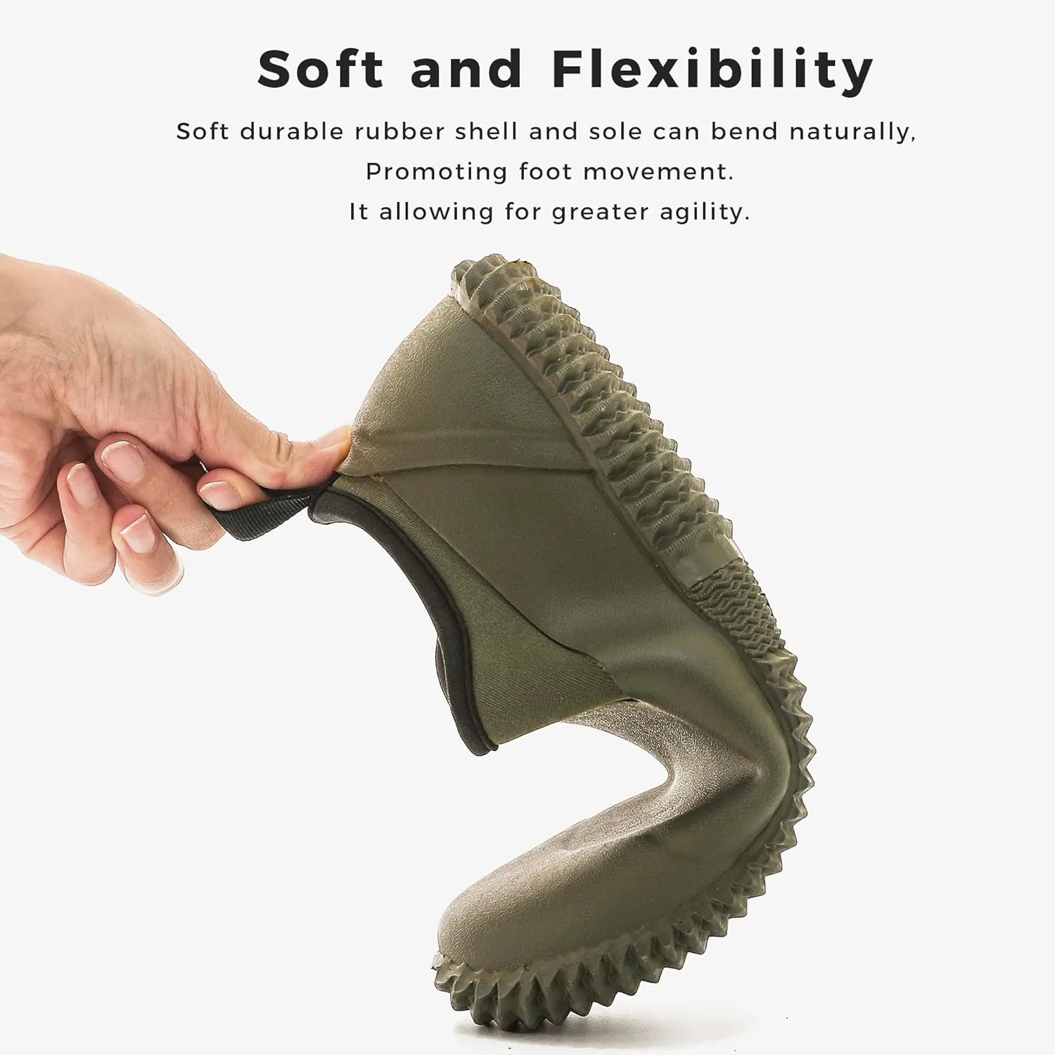 Ubon Unisex Waterproof Garden Shoes Mens Ankle Rubber Mud Rain Boots Slip On Comfortable Women Fishing, Food Service, Nursing, Walking Shoes