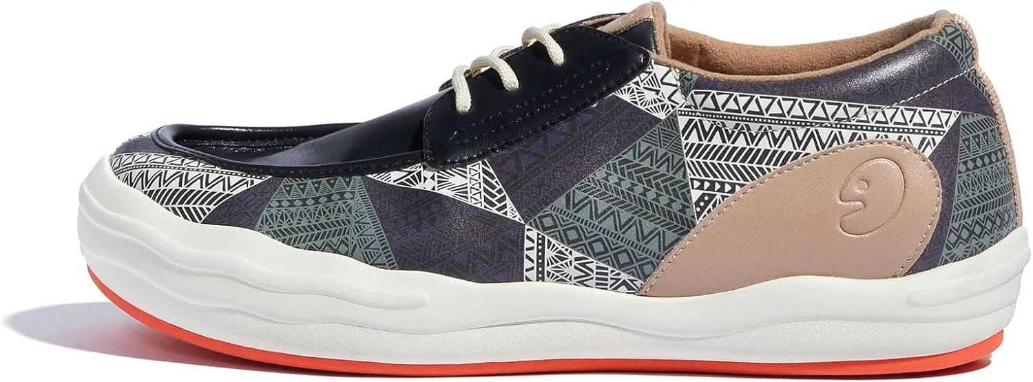UIN Men's Fashion Platform Sneaker Slip On Walking Casual Comfortable Art Painted Travel Shoes Andalusia