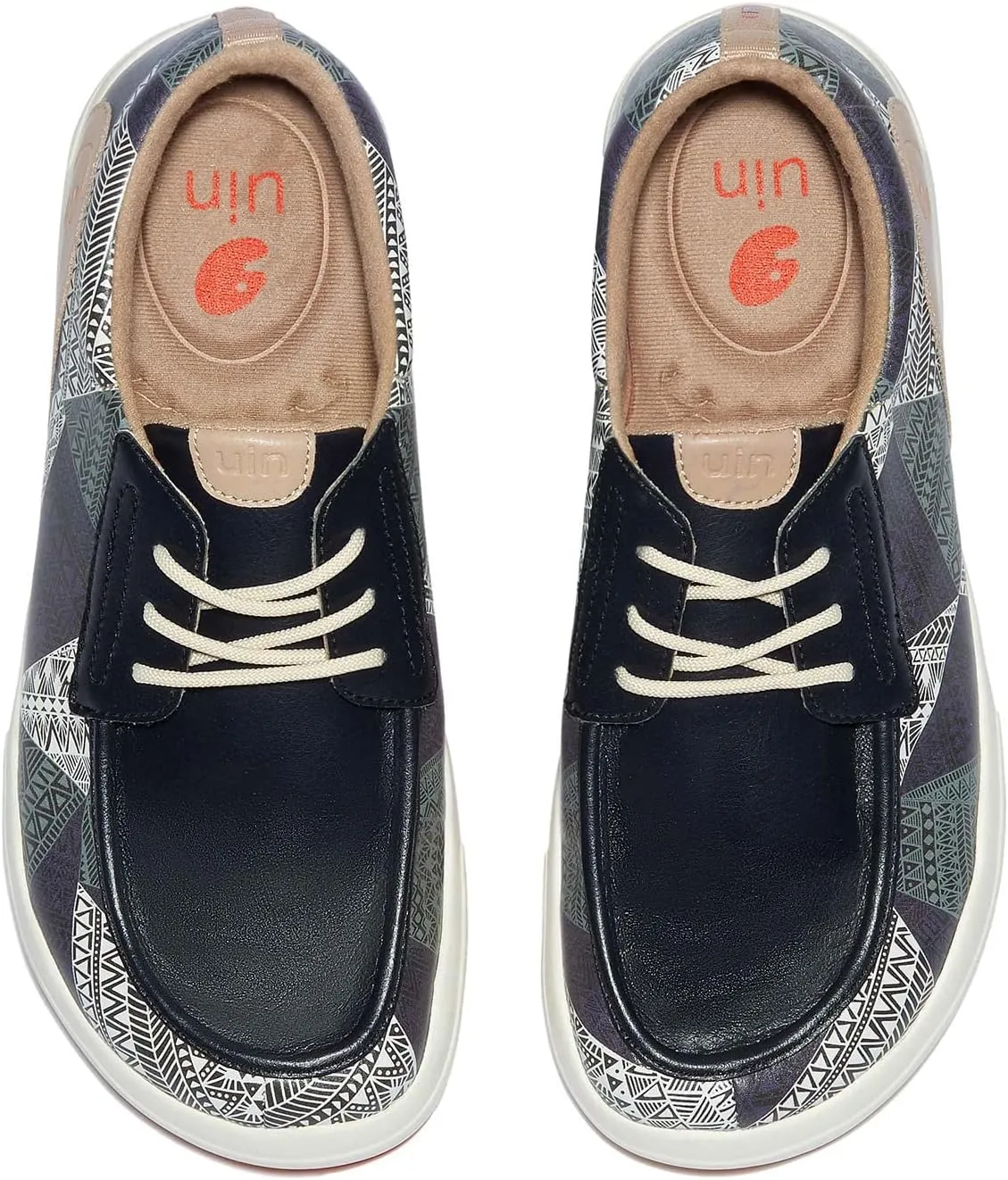 UIN Men's Fashion Platform Sneaker Slip On Walking Casual Comfortable Art Painted Travel Shoes Andalusia