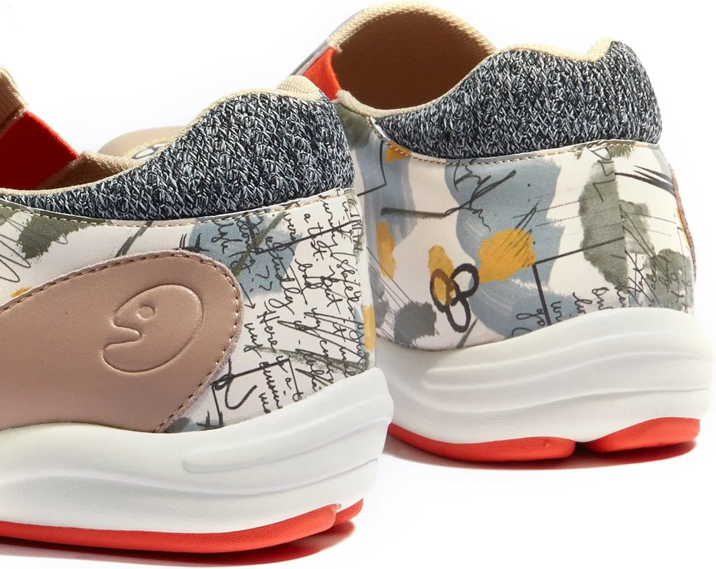 UIN Women's Fashion Platform Sneaker Slip On Walking Casual Comfortable Art Painted Travel Shoes Andalusia