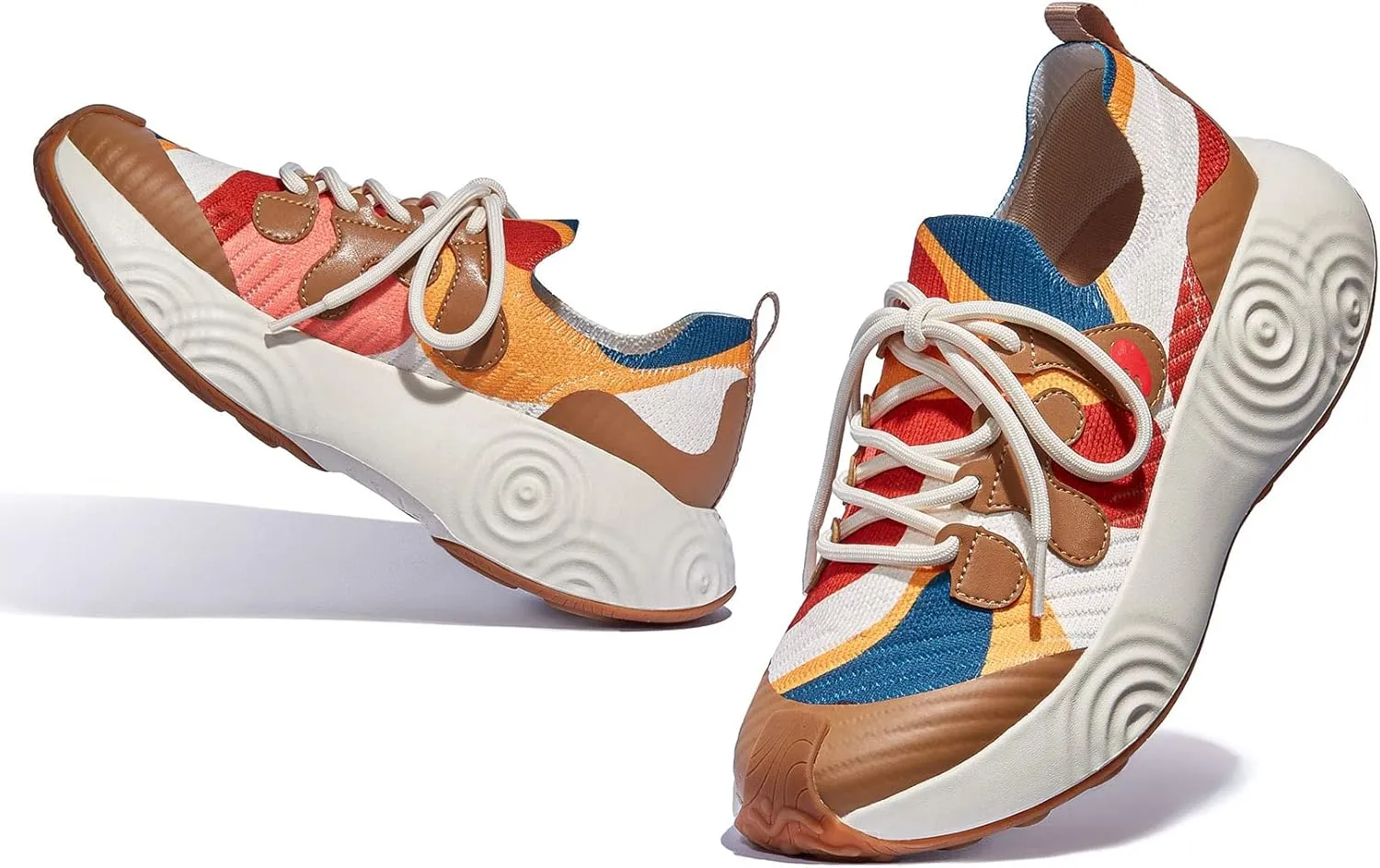 UIN Women's Platform Walking Shoes Casual Comfortable Art Painted Travel Fashion Sneaker Brava