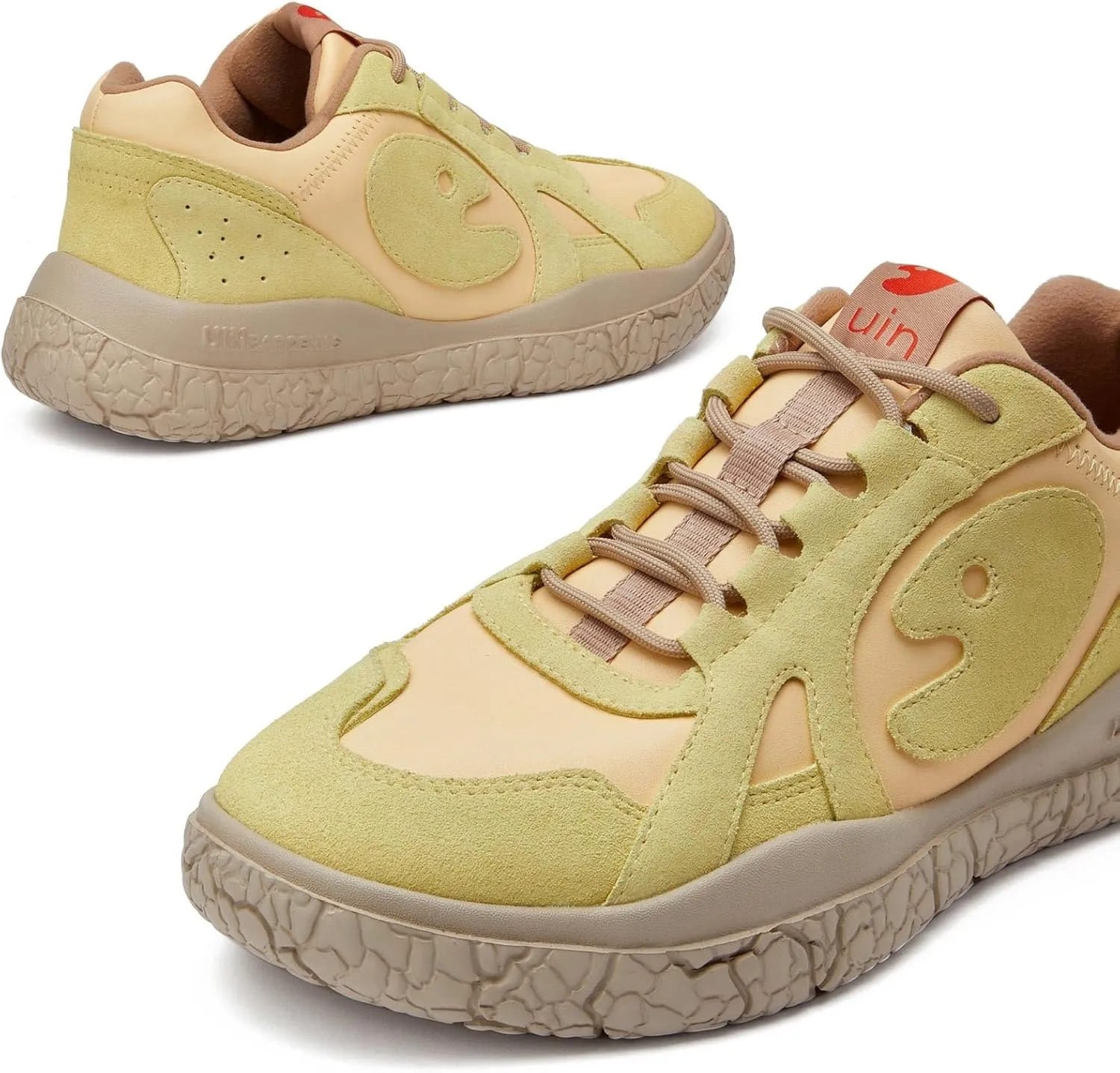 UIN Women's Walking Shoes Lace Up Casual Comfortable Art Painted Travel Sneaker Bardenas
