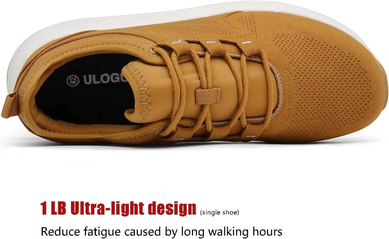 ulogu Waterproof Sneakers for Men Women丨Comfortable Lightweight Walking Work Shoe