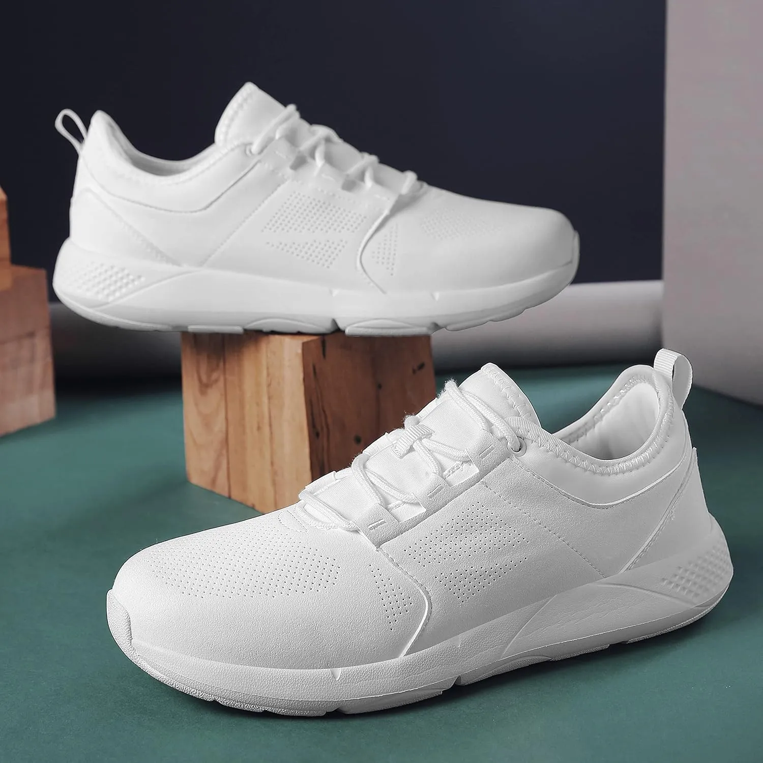 ulogu Waterproof Sneakers for Men Women丨Comfortable Lightweight Walking Work Shoe