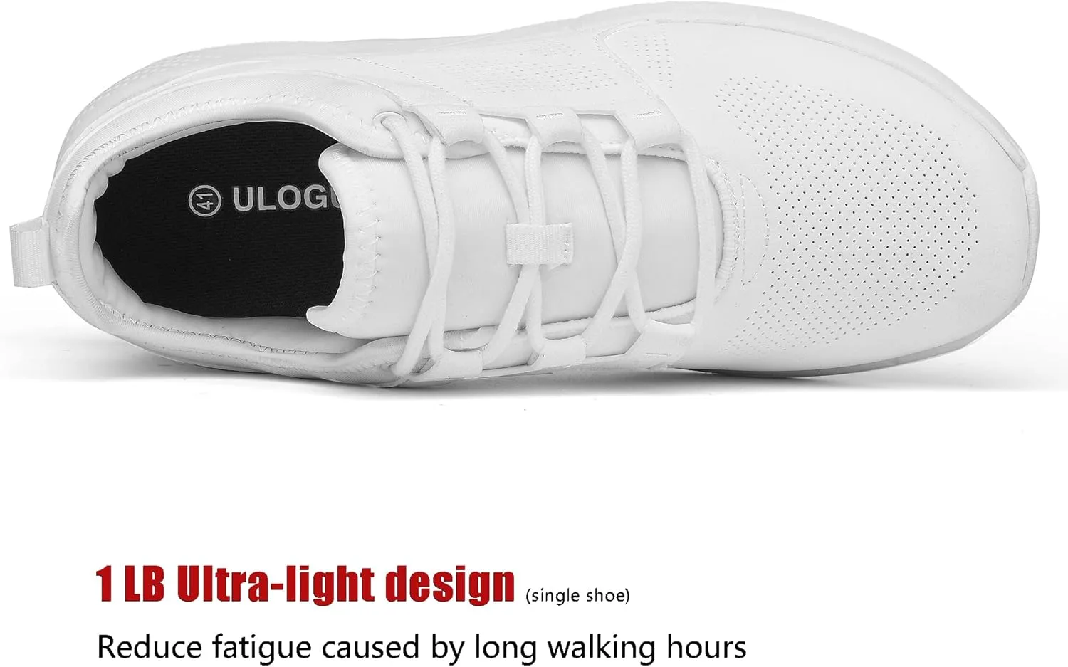 ulogu Waterproof Sneakers for Men Women丨Comfortable Lightweight Walking Work Shoe