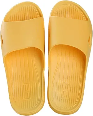 Unisex couple style bathroom indoor home slippers non slip soft comfortable simple slippers