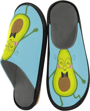 Unisex Fuzzy Foam Slippers Non-Skid Slip-on Soft Warm Sole Fleece Shoes 4-11