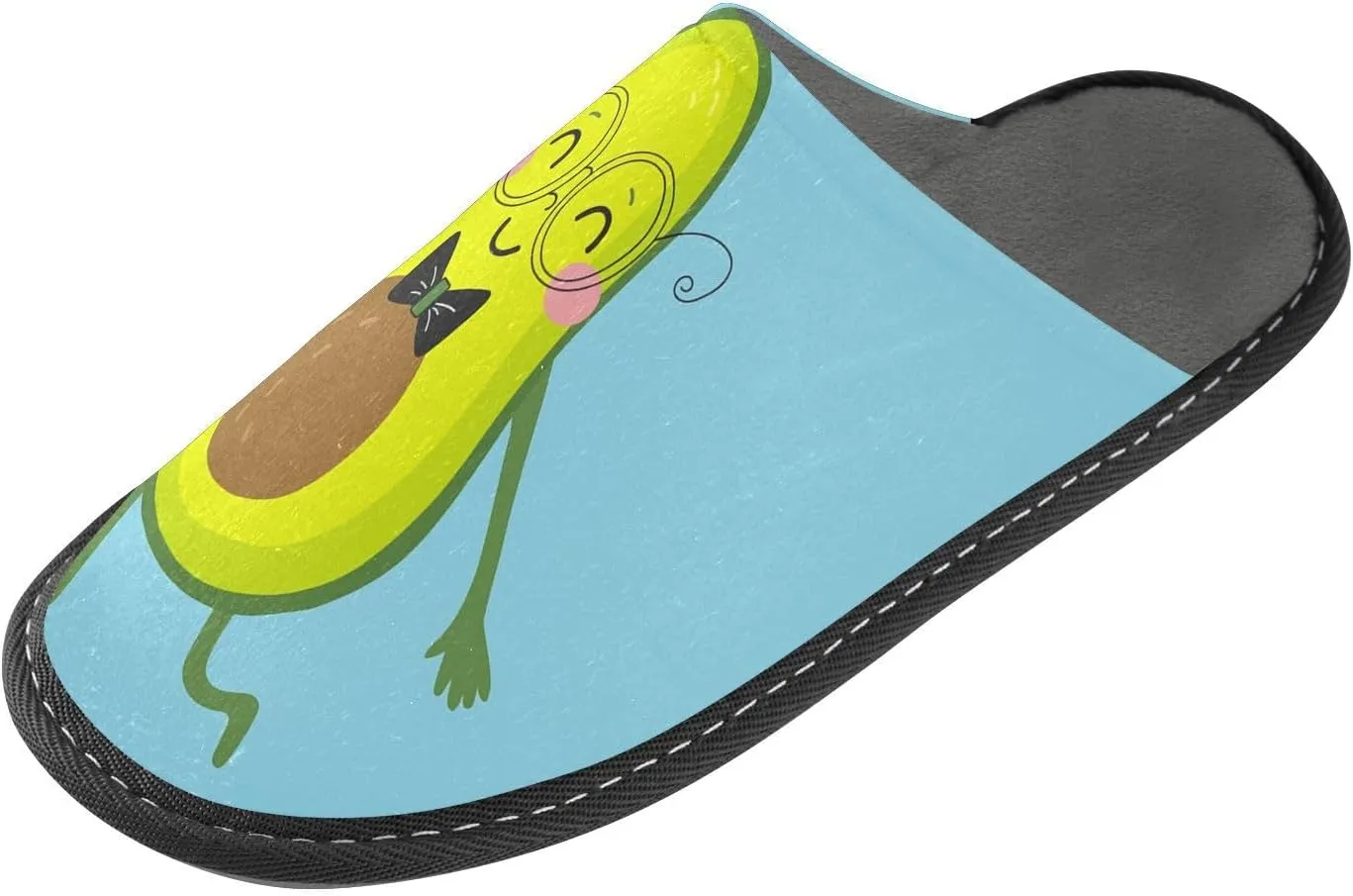 Unisex Fuzzy Foam Slippers Non-Skid Slip-on Soft Warm Sole Fleece Shoes 4-11