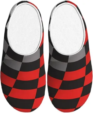 Unisex Slippers Winter Warm Non-Slip Fluffy Slippers Slip-On Plush Slippers House Slippers For Women Men Shoes Gifts