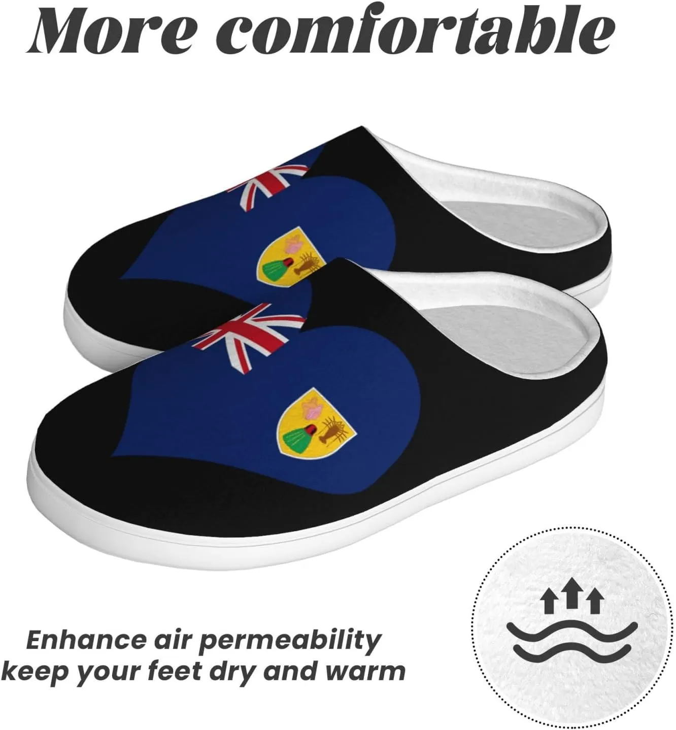 Unisex Slippers Winter Warm Non-Slip Fluffy Slippers Slip-On Plush Slippers House Slippers For Women Men Shoes Gifts