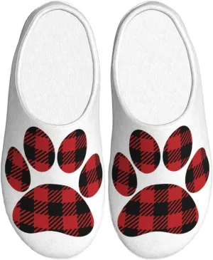 Unisex Warm Slippers Non-Slip Winter Fluffy Slippers Slip-On Plush Slippers Bedroom Slippers House Shoes For Men Women