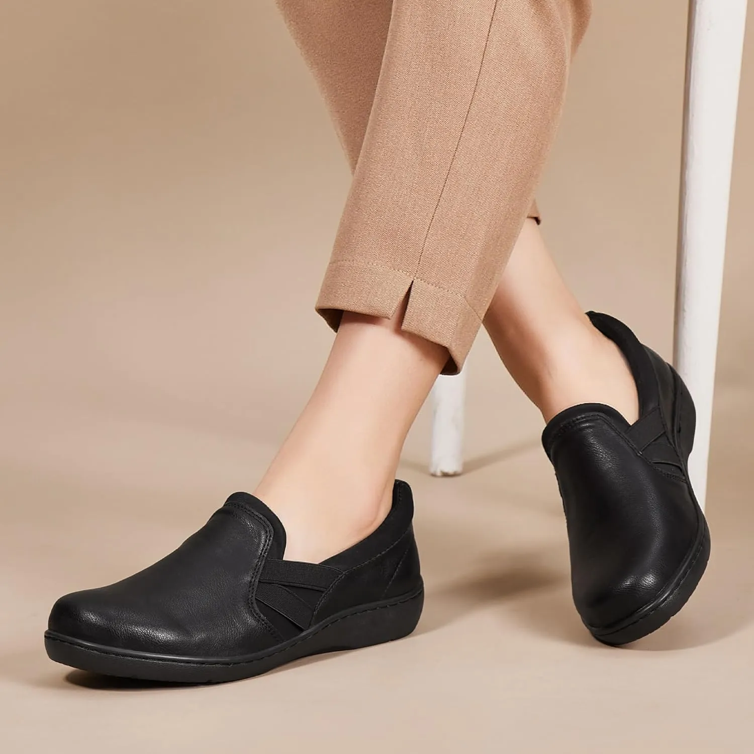 UZB Orthopedic Loafers for Women Slip on Shoes Comfortable Casual Dress Shoes with Memory Foam