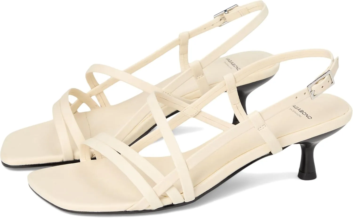 Vagabond Women's Jonna Leather Strappy Kitten Heel Sandals Heeled