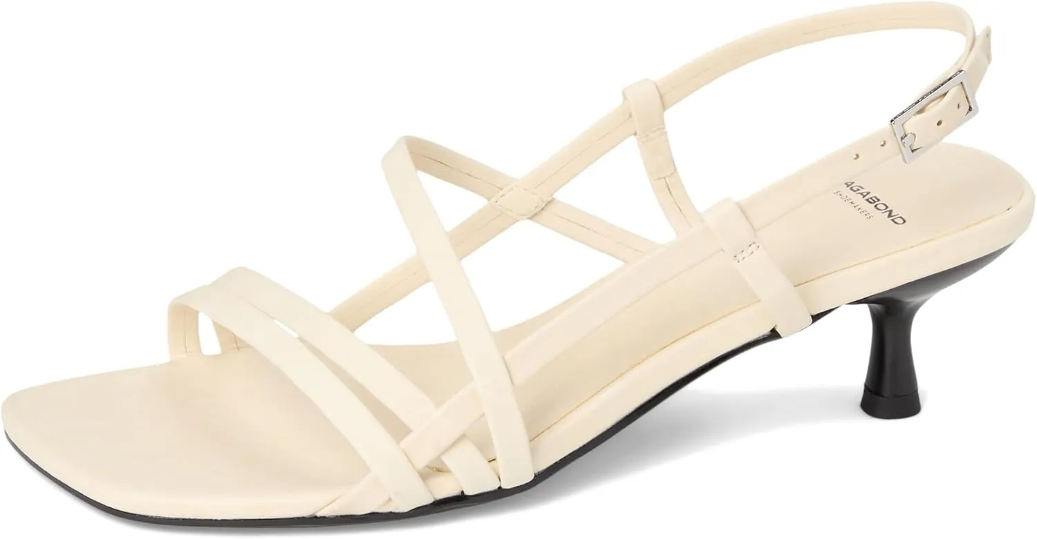 Vagabond Women's Jonna Leather Strappy Kitten Heel Sandals Heeled