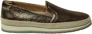 VANELi Womens Qabic Metallic Perforated Slip On Sneakers Shoes Casual - Gold