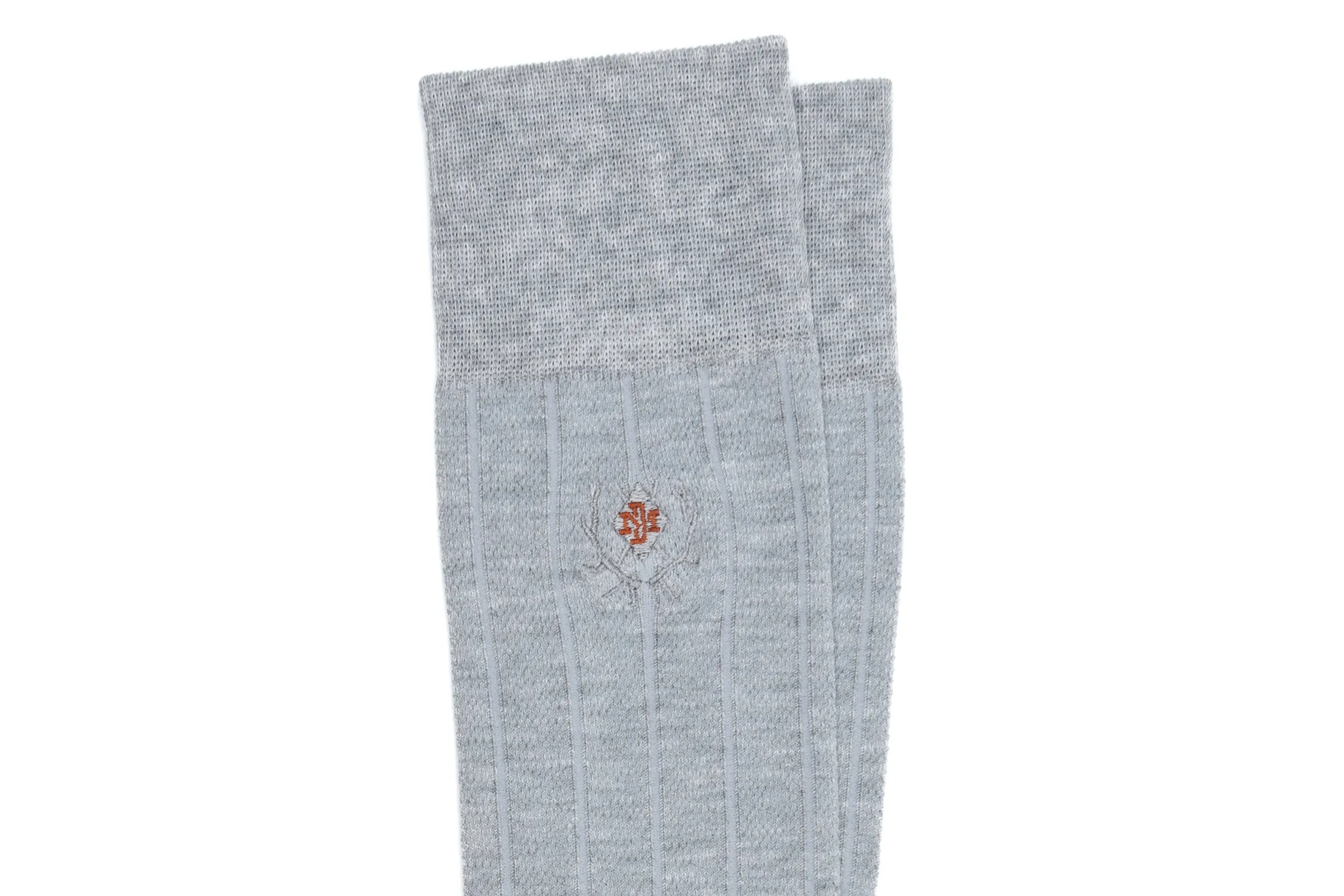 Ventilated All Season Peruvian Pima Cotton Socks - Heather Grey