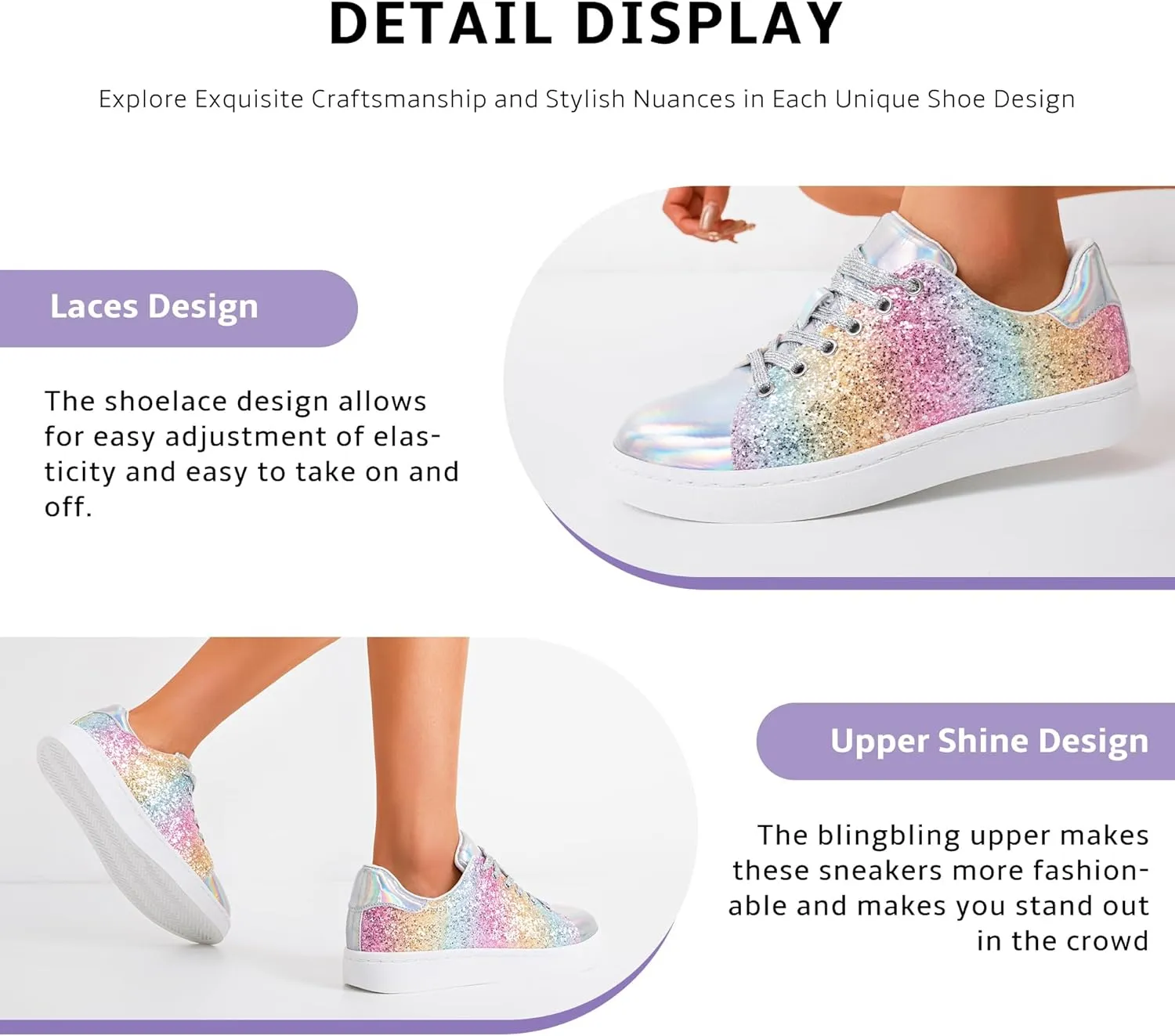 Vepose Women's Fashion Sneakers Casual Shoes Comfortable Dress Sneaker 2.0